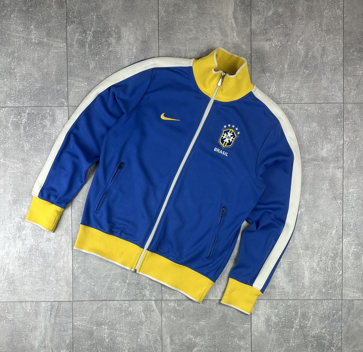 Nike Nike Brazil National Team 2010/11 Football Track-Top Jacket Size US M / EU 48-50 / 2 - 1 Thumbnail
