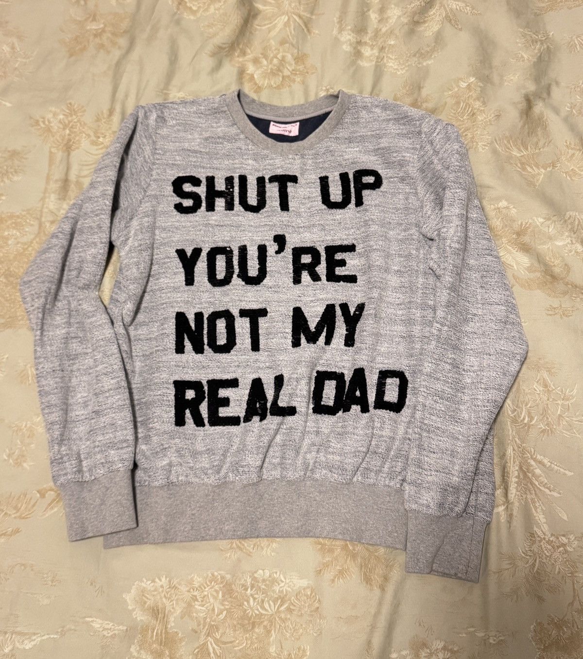 ASHISH Ashish Sequins Shut up you re not my real dad sweater Size US M / EU 48-50 / 2 - 1 Thumbnail