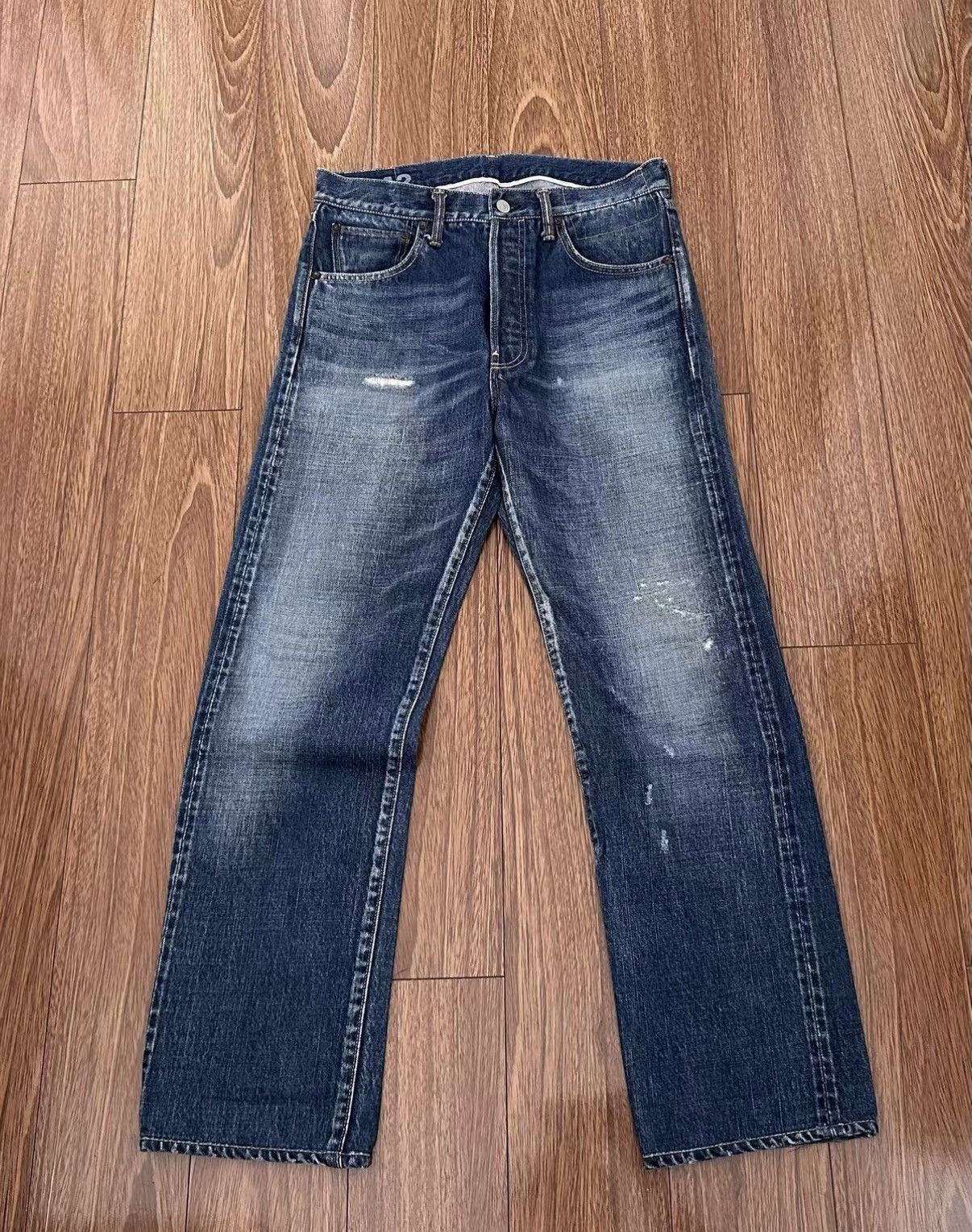Visvim VISVIM SOCIAL SCULPTURE DAMAGED-12 D12 Washed denim jeans Size US 30 / EU 46 - 1 Thumbnail