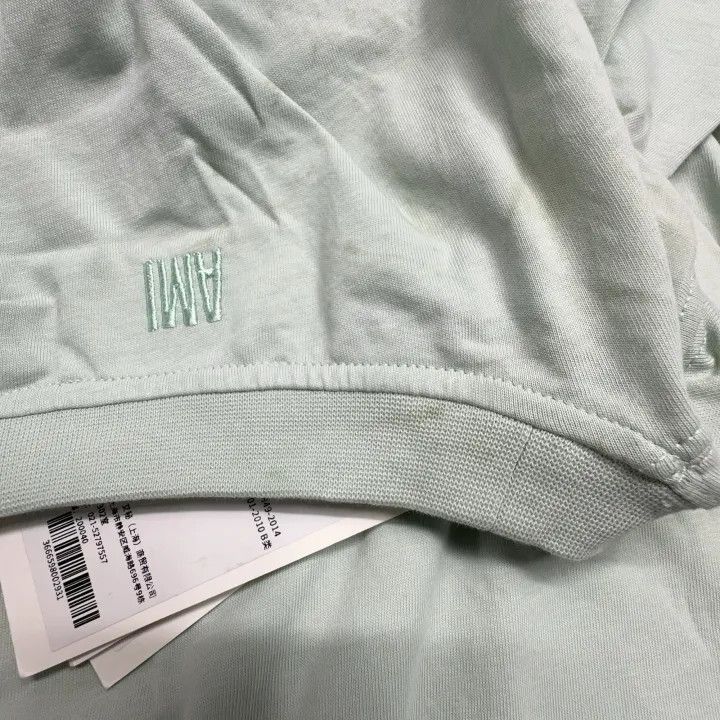 AMIPARIS Logo Embroidered Short Sleeve T-Shirt -2507