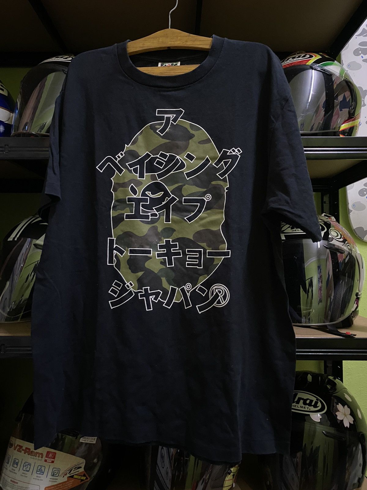 Bape 1st Camo Katakana Big Ape Head Tee Size US L / EU 52-54 / 3 - 1 Thumbnail