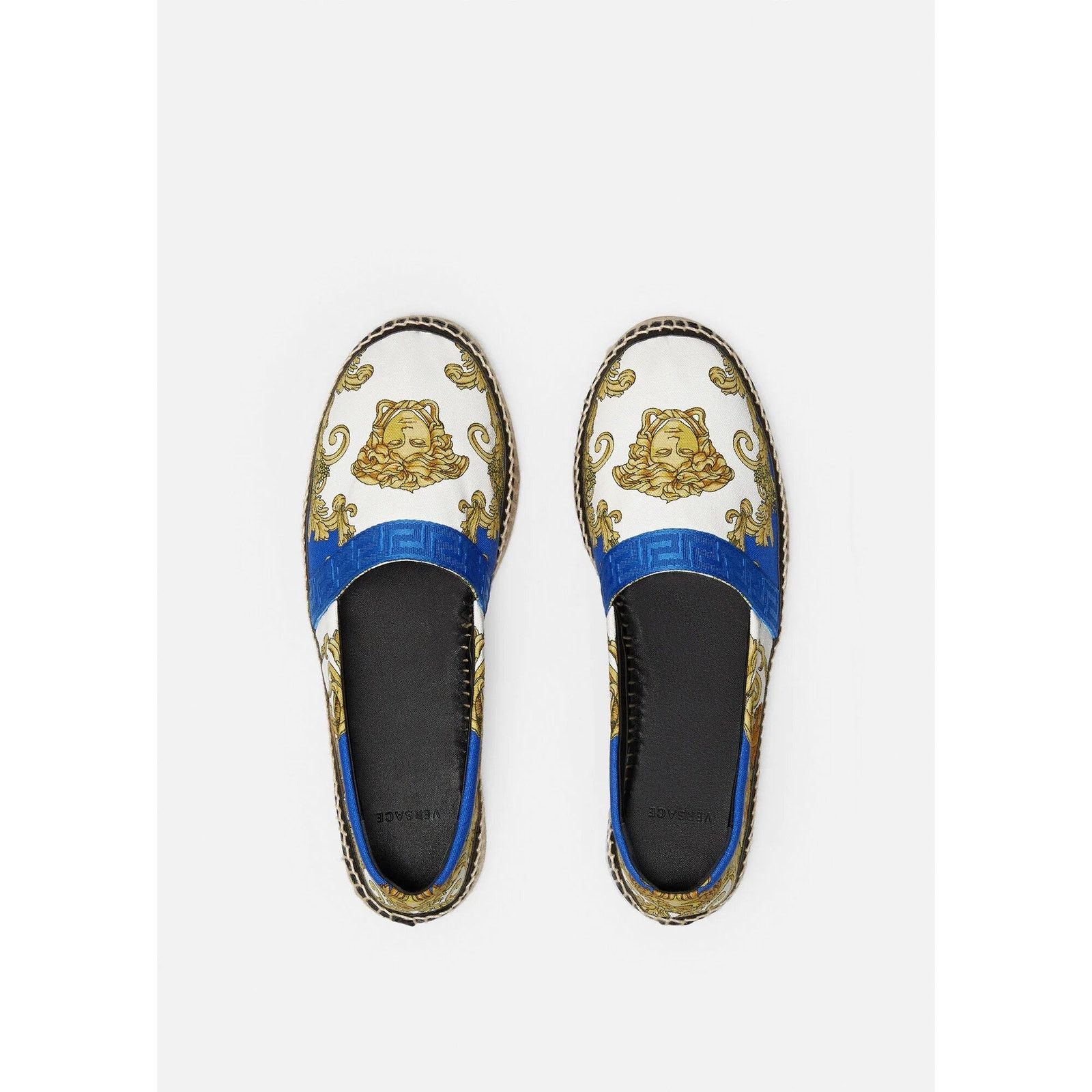 Versace Versace Medusa Head Renaissance Print Blue White Gold Size US 7.5 / IT 37.5 - 4 Thumbnail
