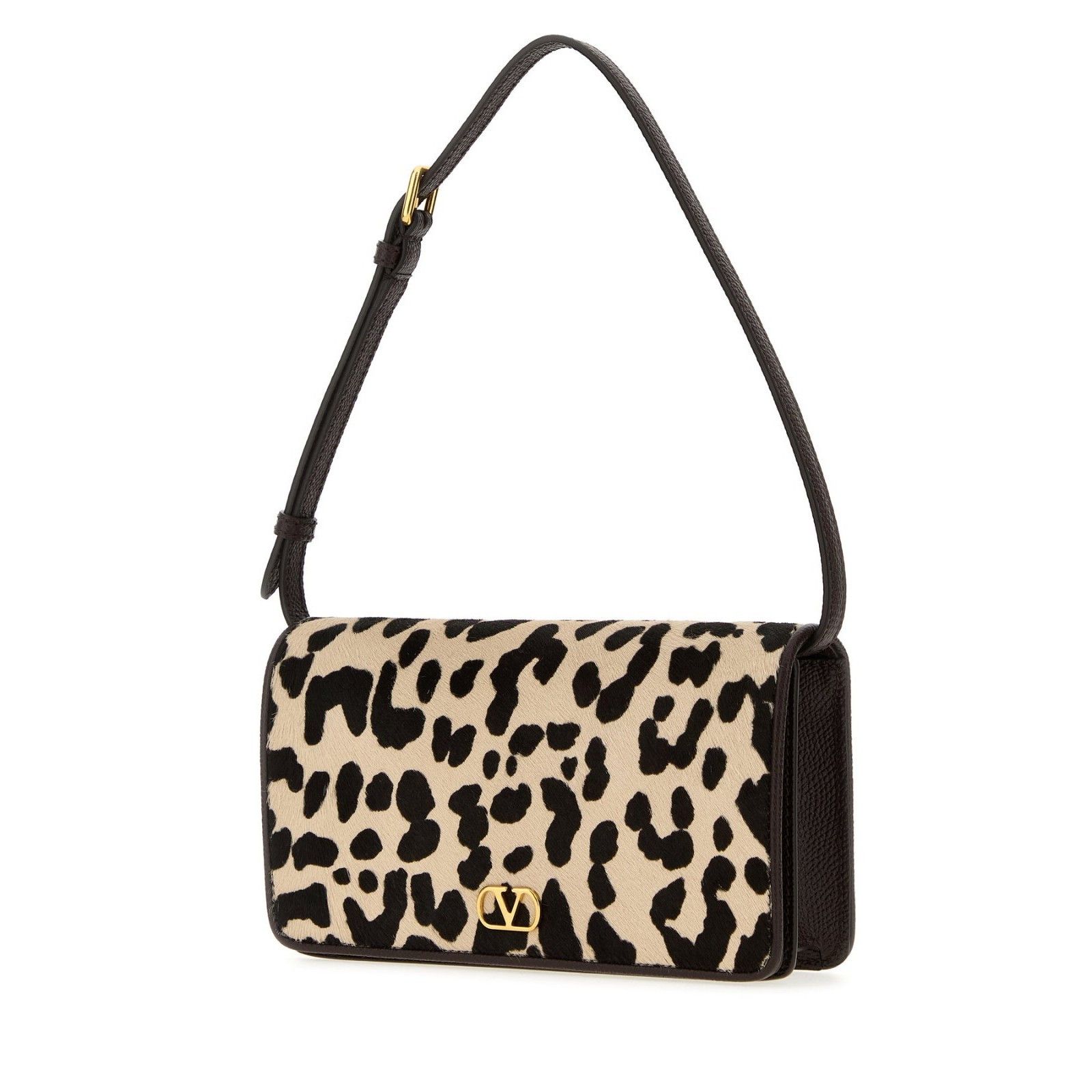 Valentino VALENTINO GARAVANI Beige Black Leather Top Handle Bag New Size ONE SIZE - 2 Thumbnail