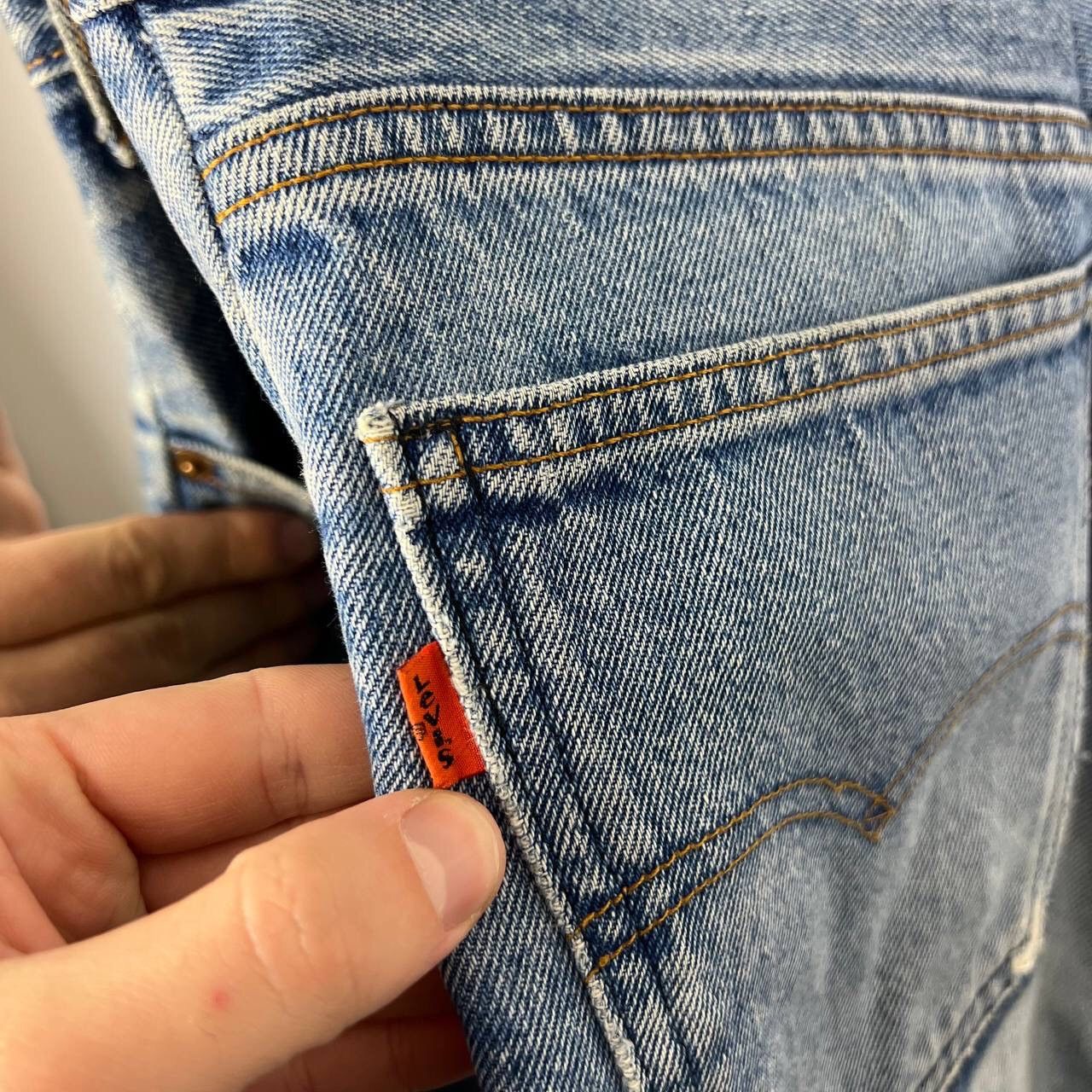 Levi's Rare Levi’s Vintage Archive Baggy Custom Y2k Orange Tag Size US 30 / EU 46 - 4 Thumbnail