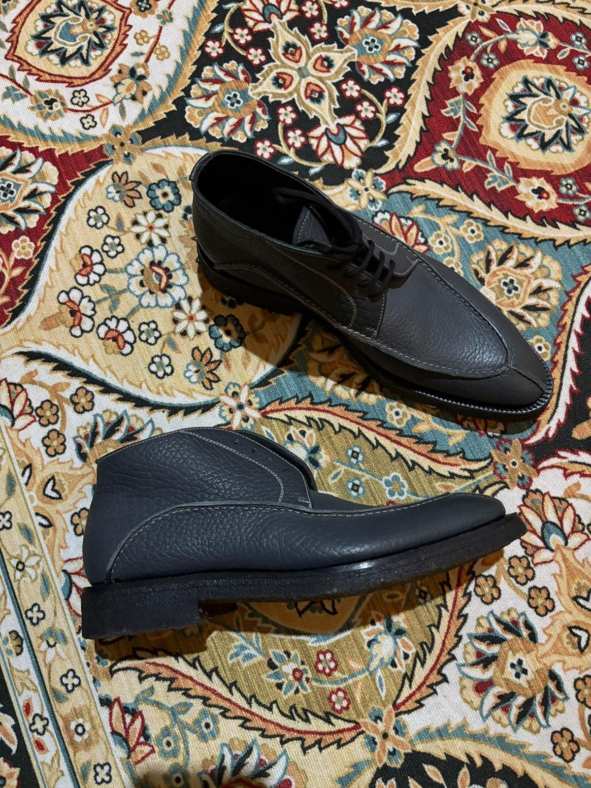 Leather × Premiata Premiata Uomo Pebbled Leather Boots Size US 6.5 / EU 39-40 - 1 Thumbnail