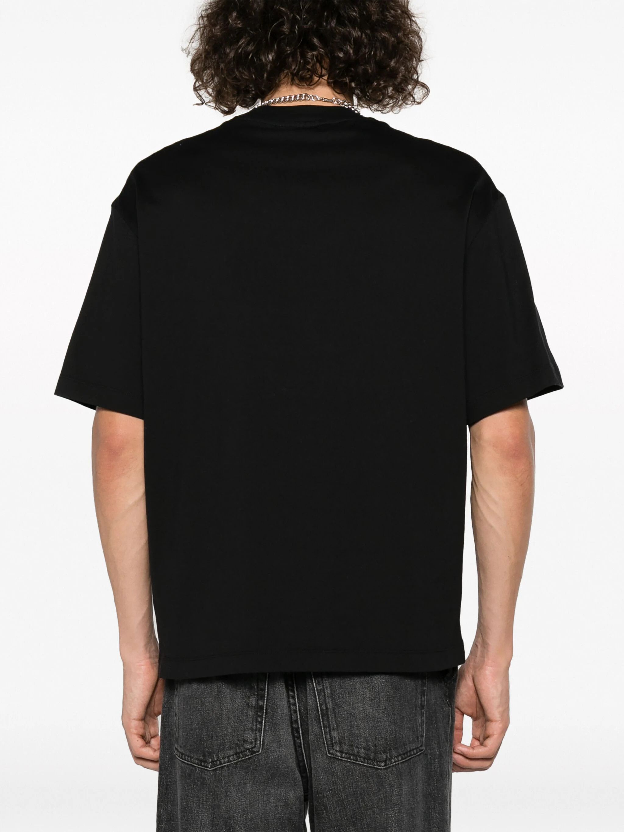Neil Barrett NEIL BARRETT black Thunderbolt embroidered t-shirt Medium Size US M / EU 48-50 / 2 - 2 Thumbnail