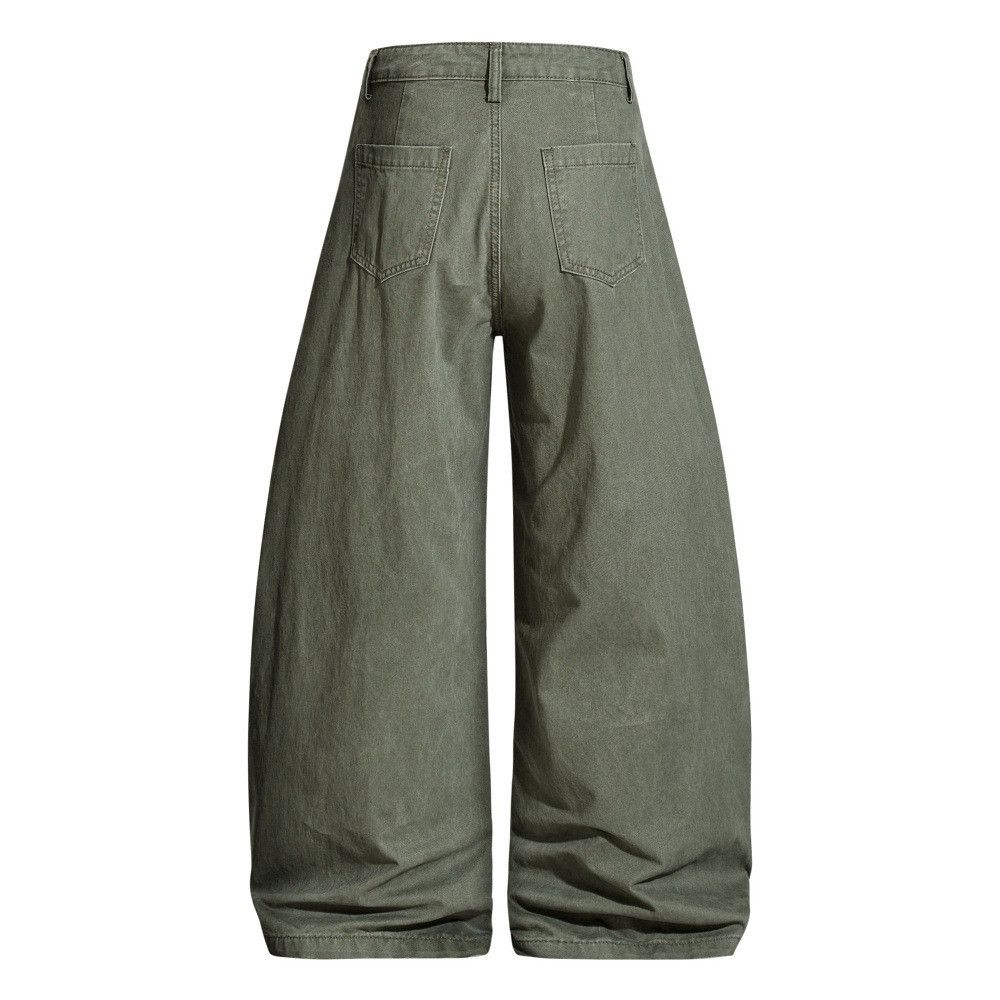Vintage American retro washed silhouette loose casual trousers Size US 32 / EU 48 - 2 Thumbnail