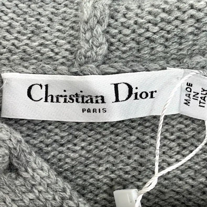 Dior Dior Gray floral print cashmere hooded drawstring short-sl Size XS / US 0-2 / IT 36-38 - 6 Thumbnail
