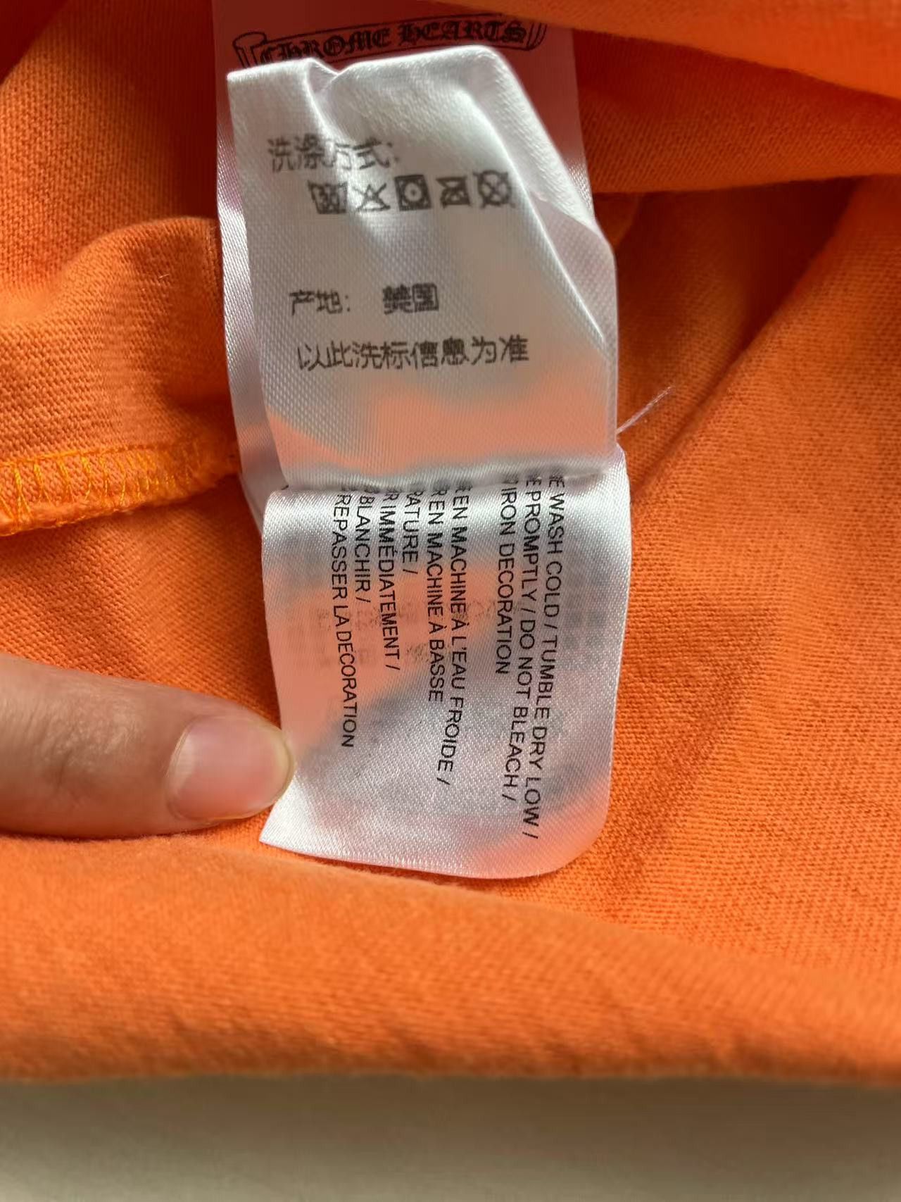 Chrome Hearts Chrome Hearts Matty Boy Orange Link Short Sleeve T-Shirt Tee Size US M / EU 48-50 / 2 - 9 Thumbnail