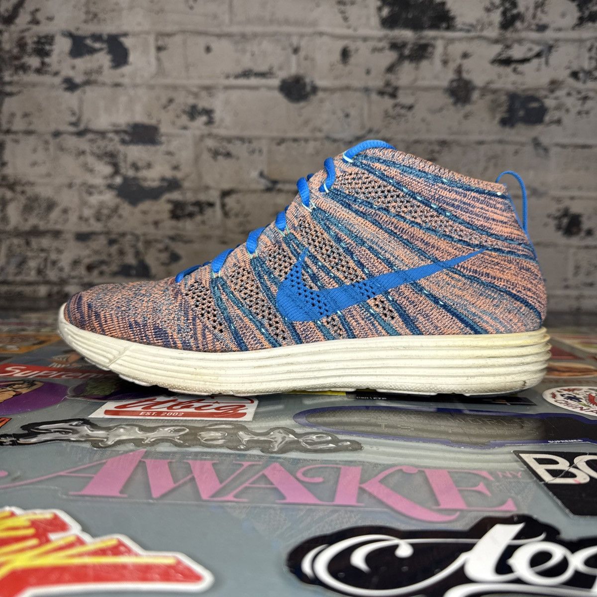Nike Nike Flyknit Chukka Brave Blue Sz 9.5 Used Size US 9.5 / EU 42-43 - 1 Thumbnail