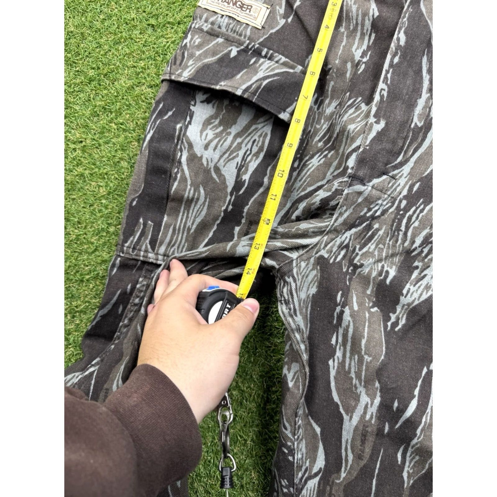 Vintage Ranger Vintage 70s Camouflage Cargo Pants Mens M Green 30x27 Military Ranger 80s Grunge Outdoor Cargo Pants Mens Size US 31 - 6 Thumbnail