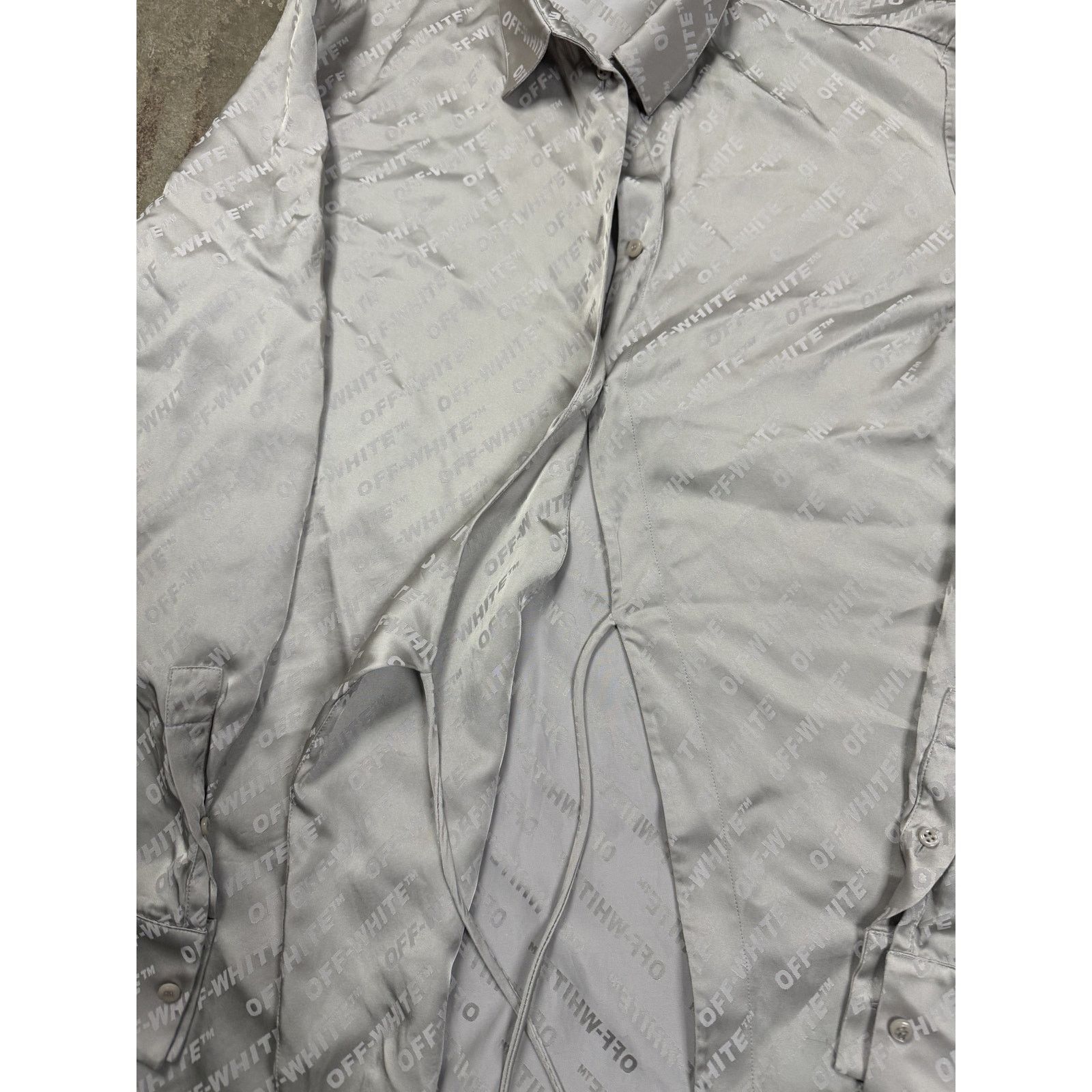 Off-White Off White Silk Cardigan Used OS Size US M / EU 48-50 / 2 - 3 Thumbnail