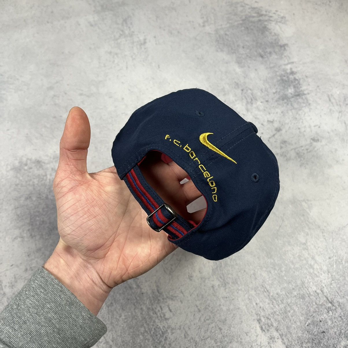 Nike × Vintage Vintage Nike F.C. Barcelona centre logo swoosh cap 90’s Size ONE SIZE - 5 Thumbnail