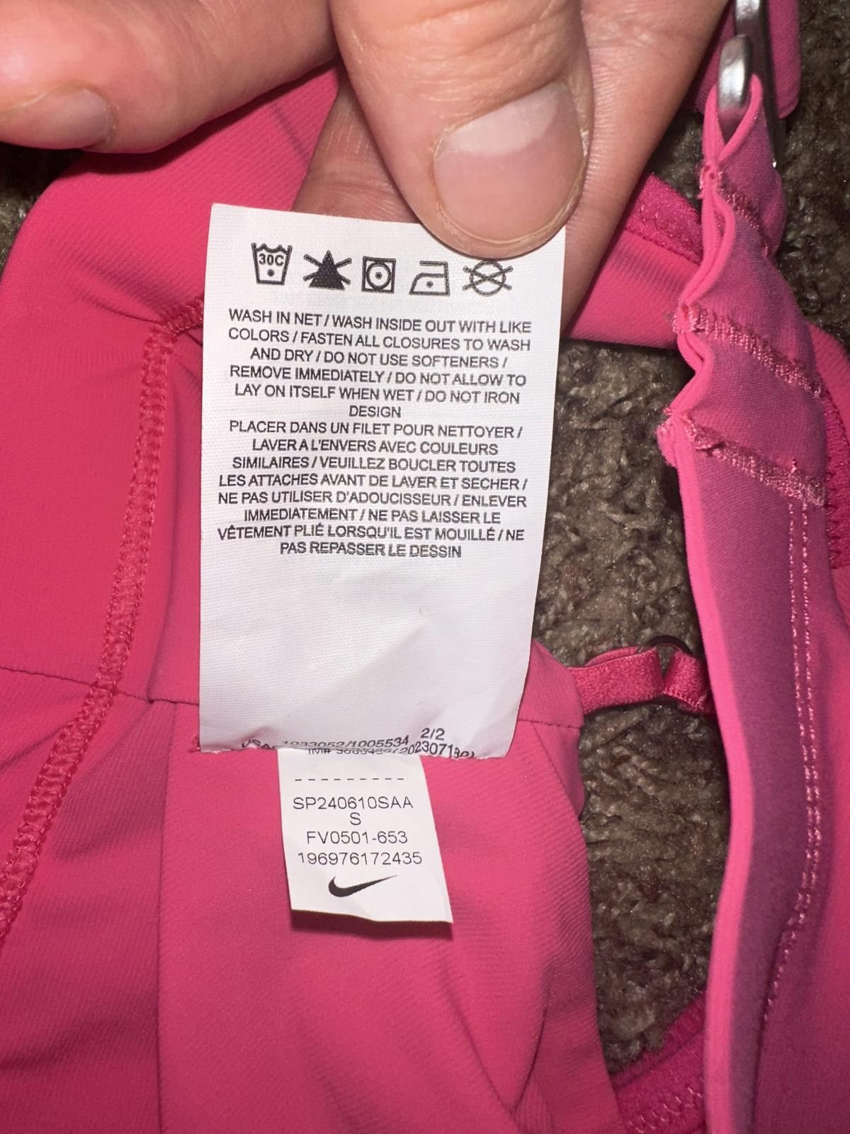 Nike Women’s Jacquemus La Brassière Drapée Pink Sport Bra