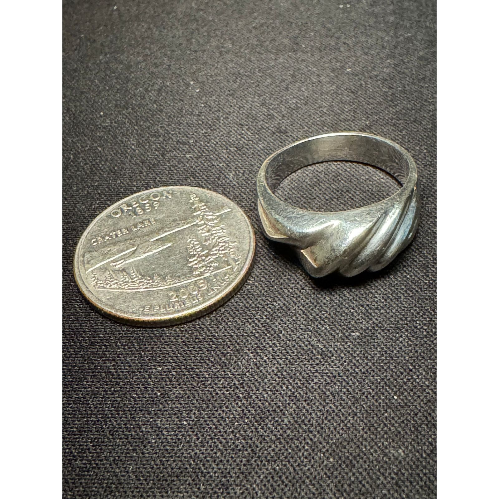 Other Vintage 925 Silver Mexico Modernist Dome Ring 8g Size 9 Size ONE SIZE - 6 Thumbnail