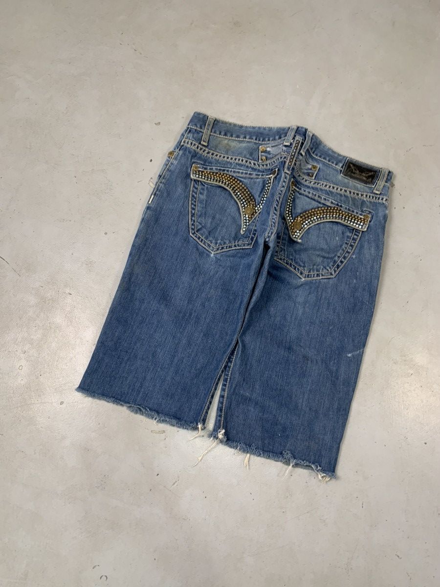 Robins Jeans Vintage Robin jeans studd wings denim short pant Size US 38 / EU 54 - 1 Thumbnail