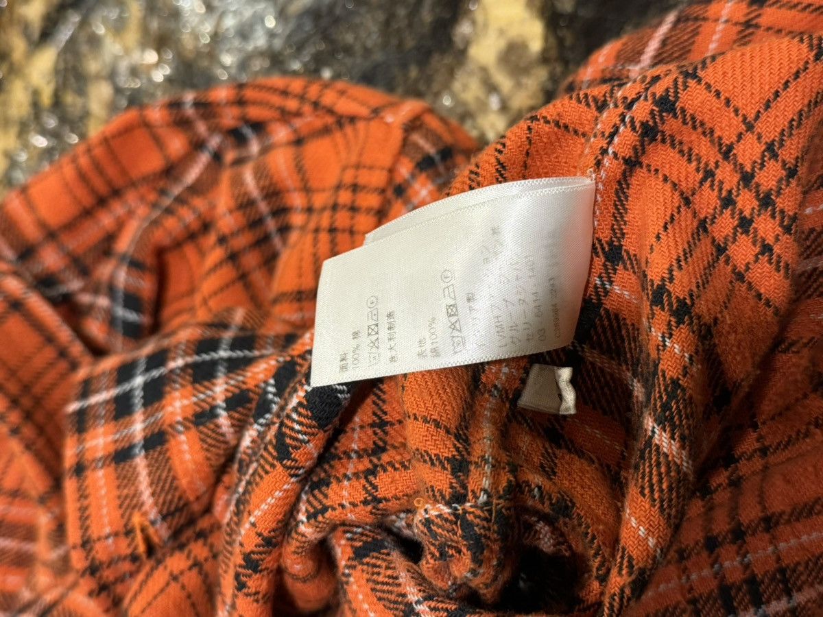 Celine Celine Hedi Slimane FW23 Orange/Red Flannel Button Up Shirt Size US XL / EU 56 / 4 - 15 Thumbnail