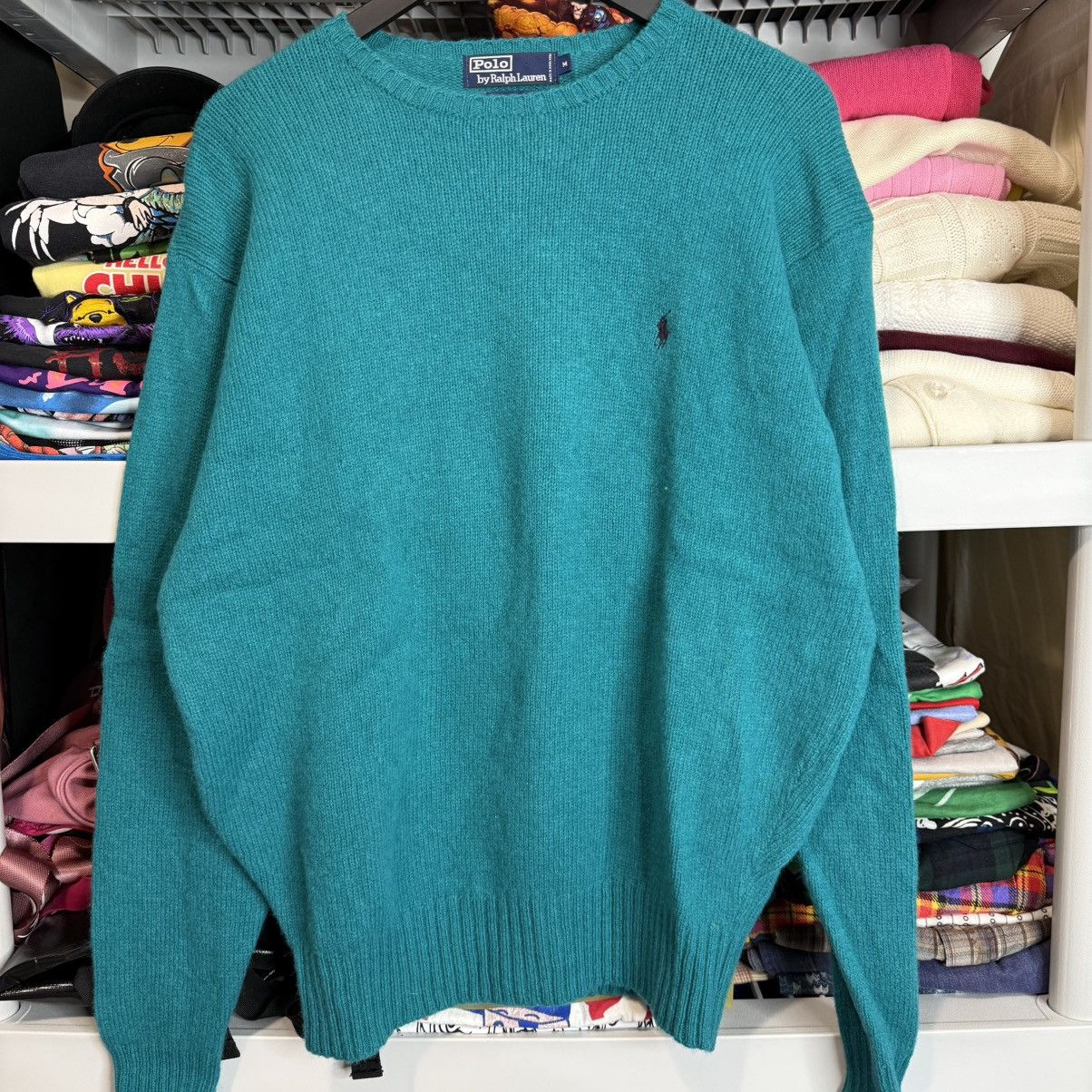 Polo Ralph Lauren Vintage Polo By Ralph Lauren Knit Lambswool Sweater Crewneck Size US M / EU 48-50 / 2 - 1 Thumbnail