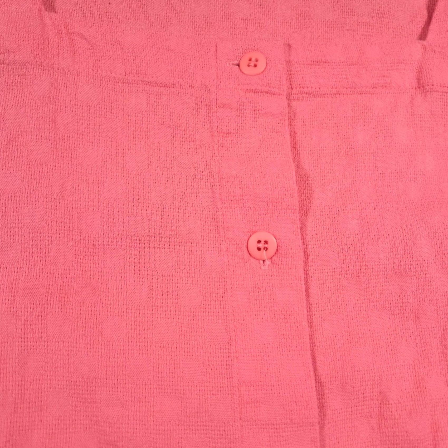 Vintage VINTAGE LL Bean Shirt Womens 16 Pink Button Front 100% Cotton Textured Long Sleeve Blouse Women Square Neck Polka Dot Size XXL / US 16-18 / IT 52-54 - 4 Thumbnail