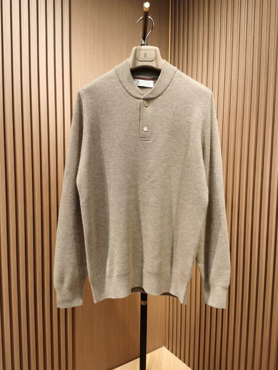 Brunello Cucinelli Brunello Cucinelli Cashmere Henley Sweater Size US M / EU 48-50 / 2 - 1 Thumbnail