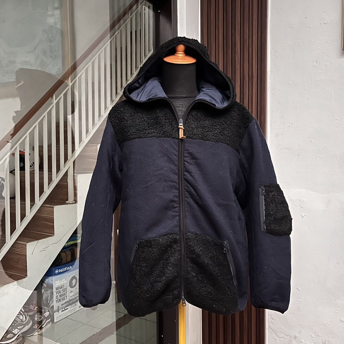mercibeaucoup Issey Miyake " Mercibeaucoup " Boa Fleece Jacket Hooded Size US L / EU 52-54 / 3 - 1 Thumbnail