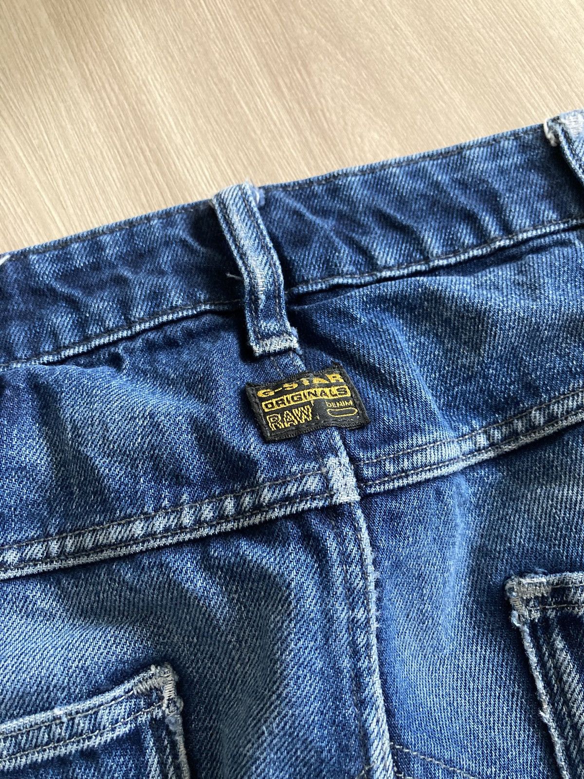 G-Star Vintage G-Star Raw 3D Low Tapered Denim Dirty Pants Jeans Size US 34 / EU 50 - 11 Thumbnail