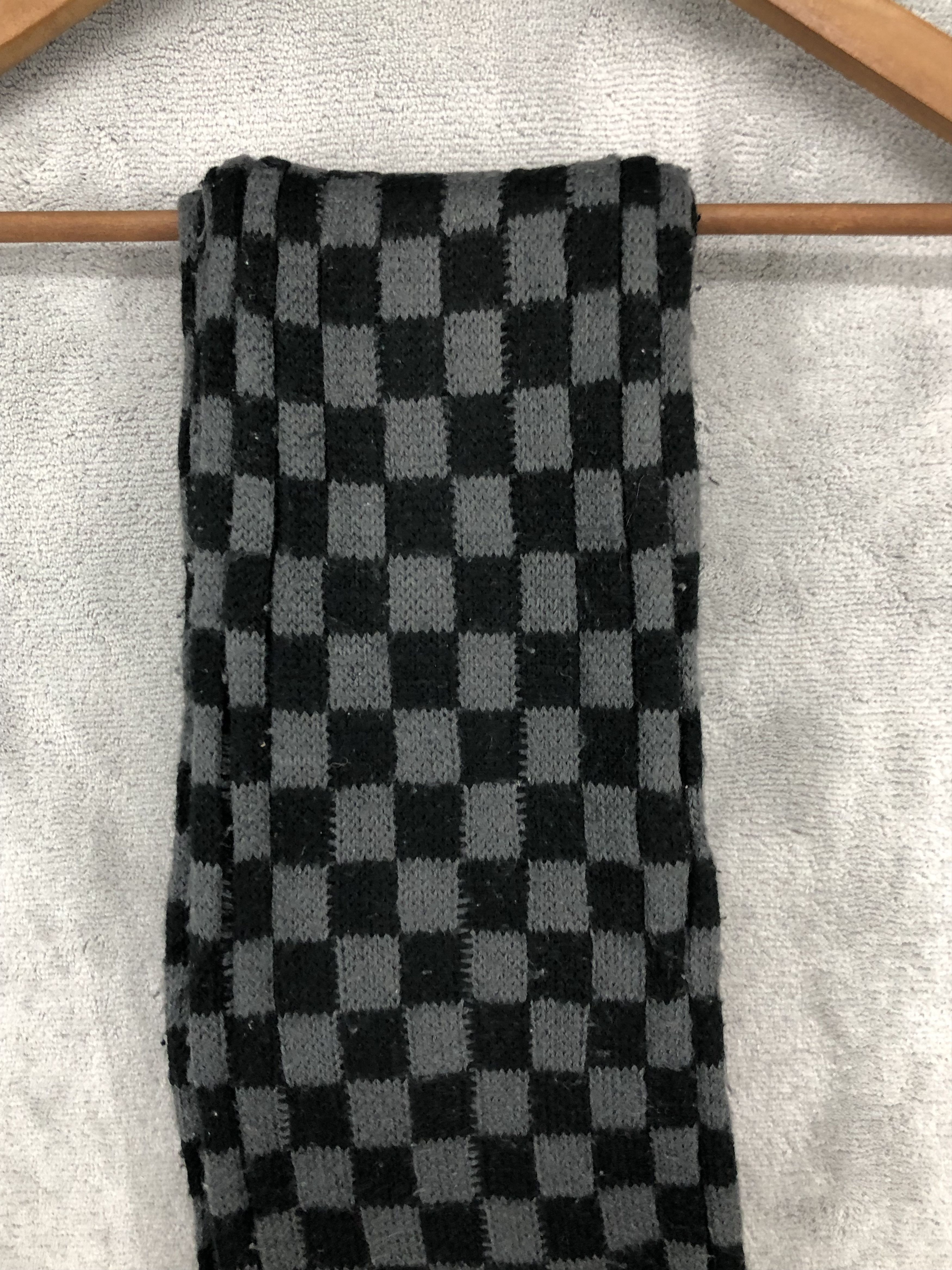 Japanese Brand × Vintage Vintage Unknown Checkered Scarf Muffler Neck Scarf Size ONE SIZE - 3 Thumbnail