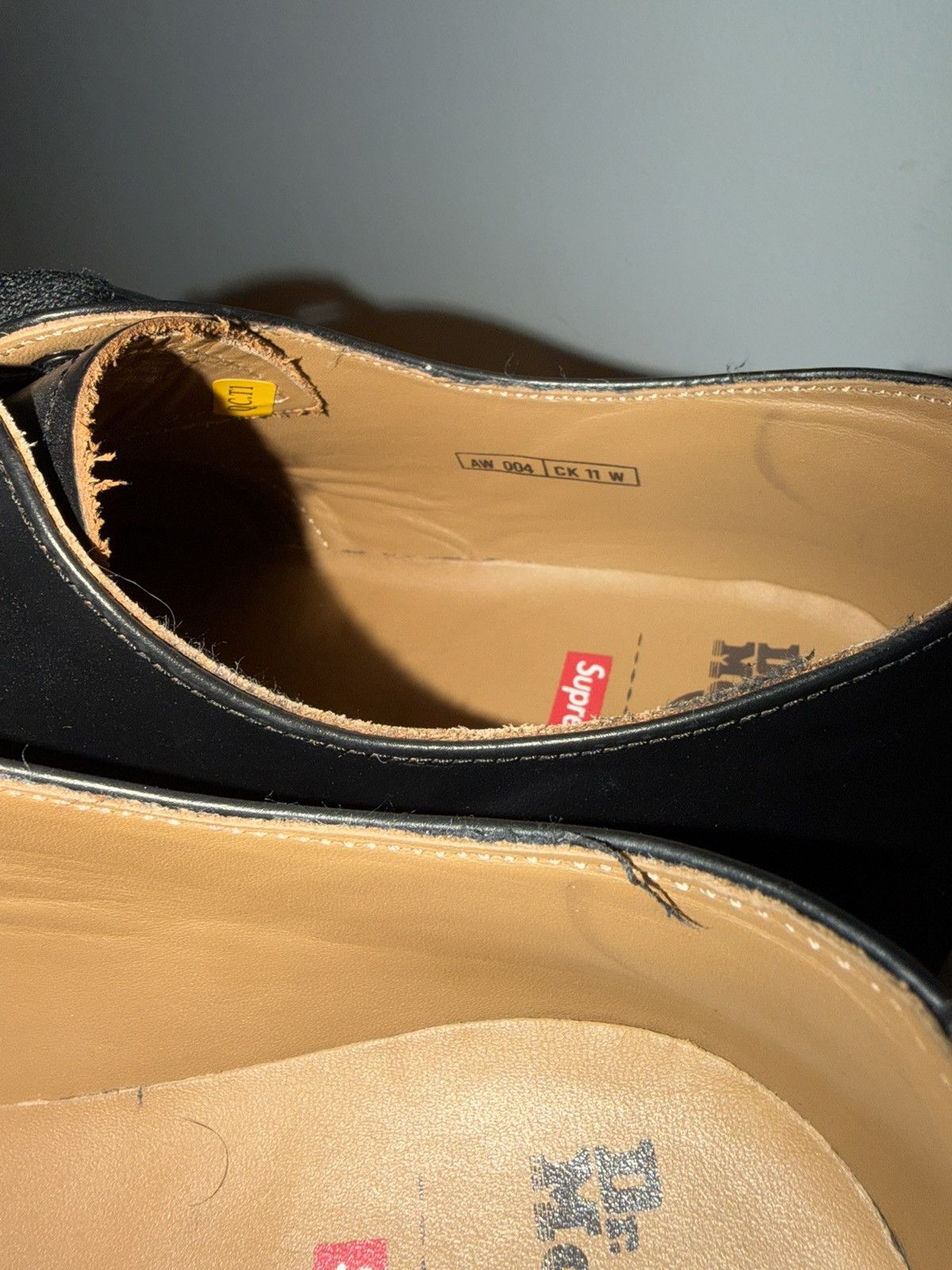 Dr. Martens × Supreme Dr. Marten X Supreme Derby 1461 - 3 Eye Spiderweb Size US 11 / EU 44 - 10 Thumbnail