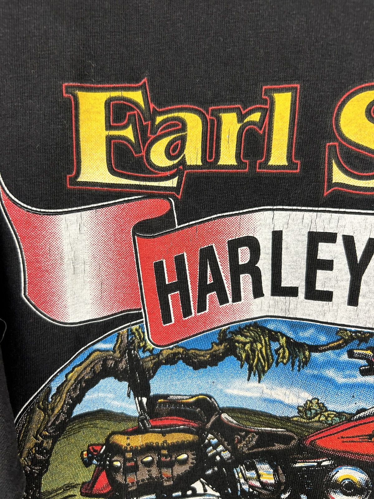 Harley Davidson Vintage 90s Harley Davidson Earl Smalls T shirt Size US L / EU 52-54 / 3 - 6 Thumbnail
