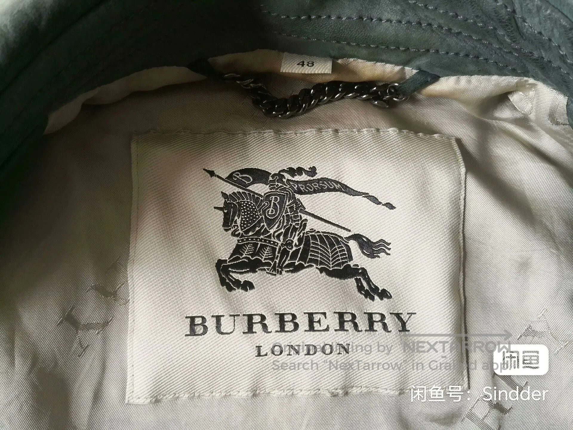 Burberry Burberry Men's Leather Jacket. Size US M / EU 48-50 / 2 - 3 Thumbnail