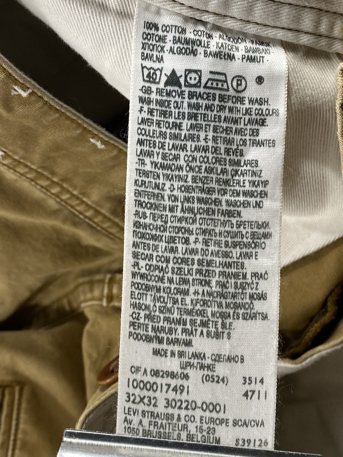 Levi's 🔥LASTDROP🔥 Levis Type 30220 Country Worker Chino Slim Pants Size US 32 / EU 48 - 11 Thumbnail