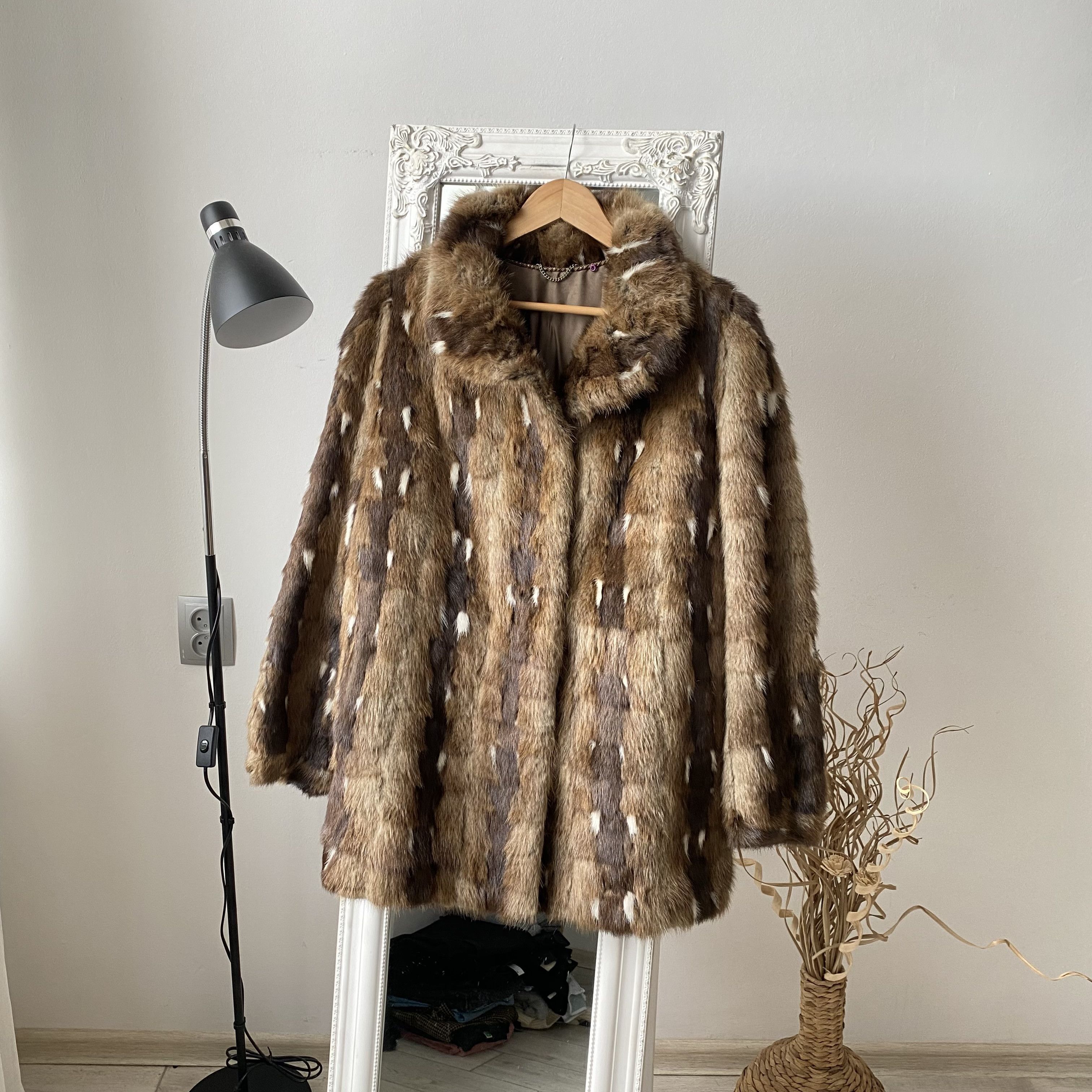 Genuine Leather Vintage 80-90s Oldmoney Real fur coat jacket Luxury Size M / US 6-8 / IT 42-44 - 1 Thumbnail