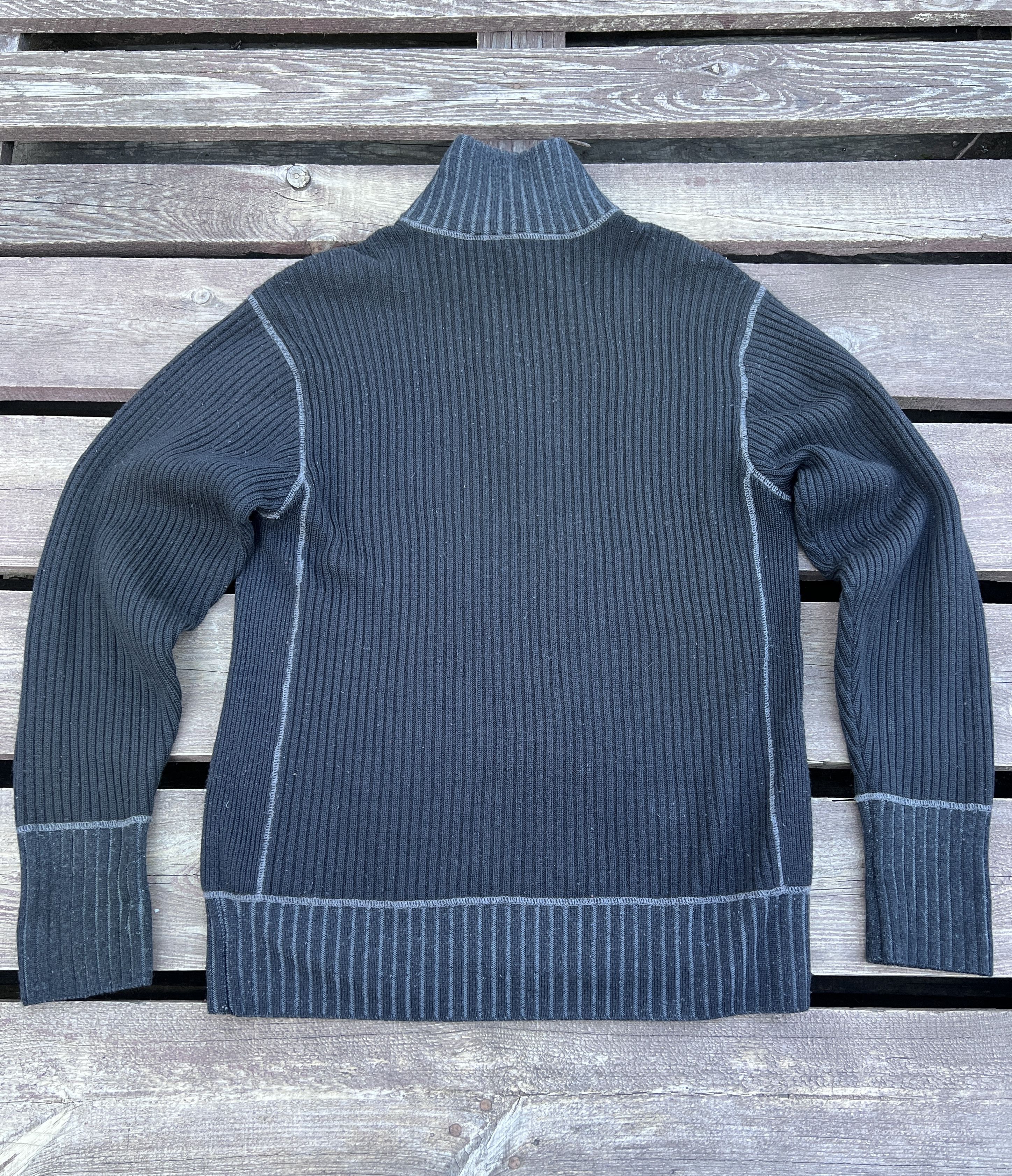 The North Face The Noth Face Y2K Vintage Knitted 1/4 Zip Up Sweater Size US L / EU 52-54 / 3 - 2 Thumbnail