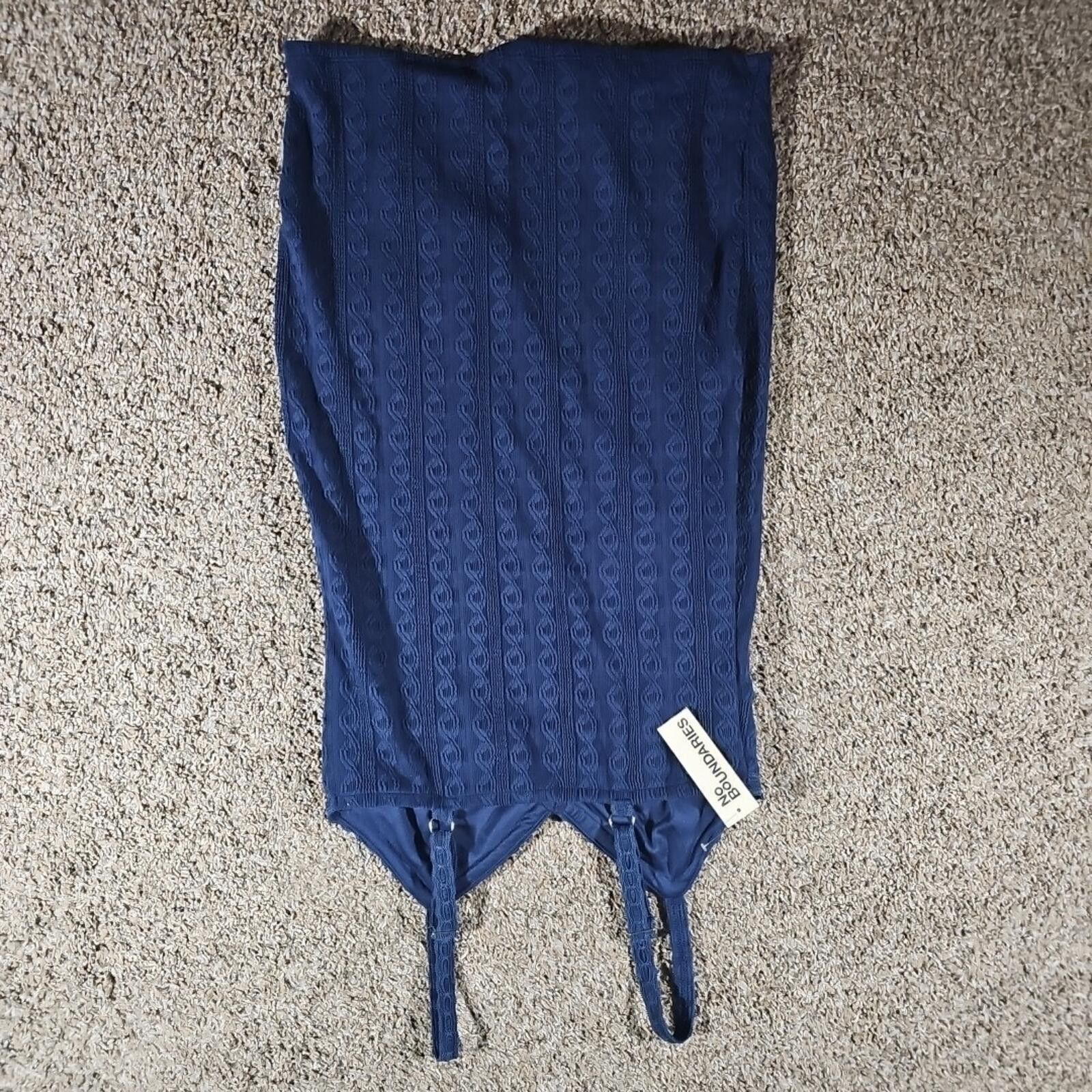 Other No Boundaries Blue Lace Trim Dress M8-10 NWT Size M / US 6-8 / IT 42-44 - 7 Thumbnail