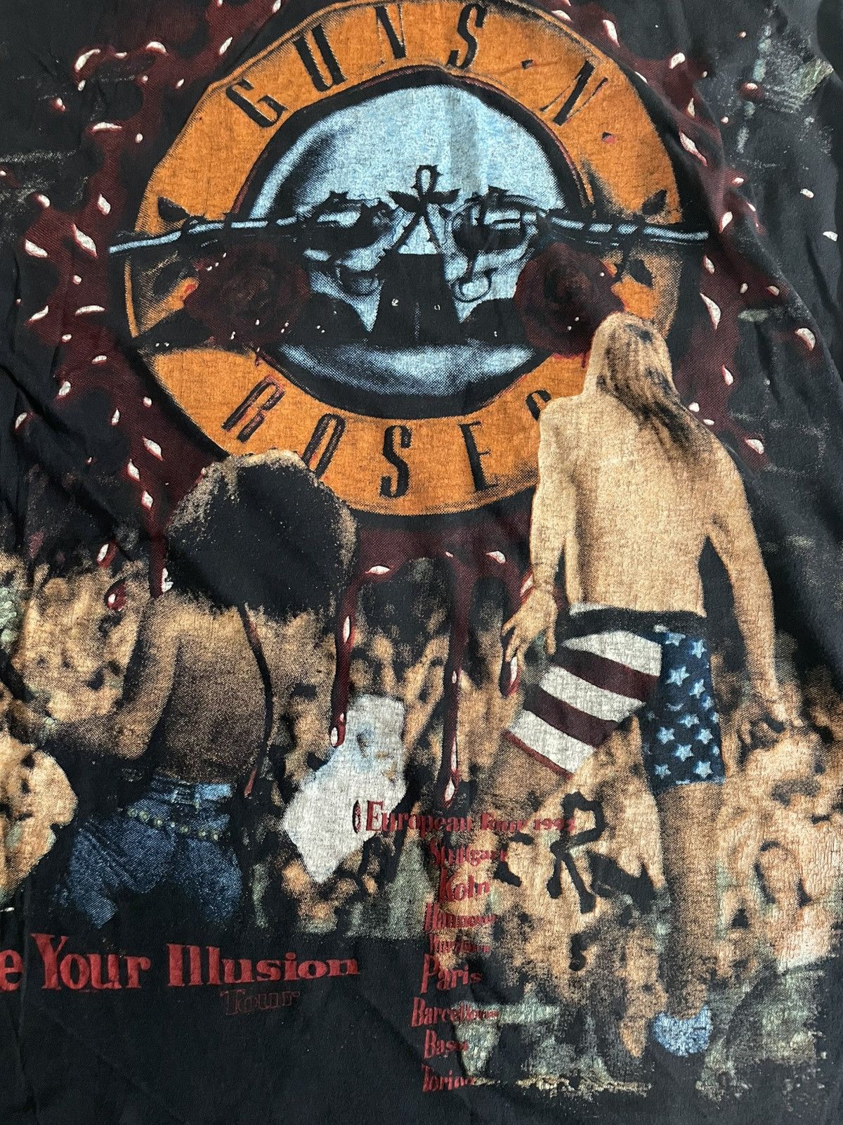 Vintage Vintage Guns N Roses Use Your Illusion Tour Empire Bootleg Size US XL / EU 56 / 4 - 19 Thumbnail