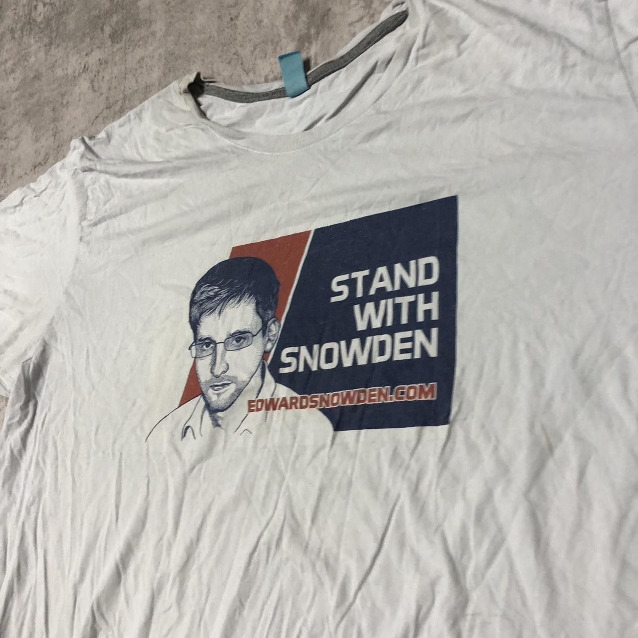 Other White and red Snowden tee #Snowden #Whistleblower Size US XXL / EU 58 / 5 - 4 Thumbnail