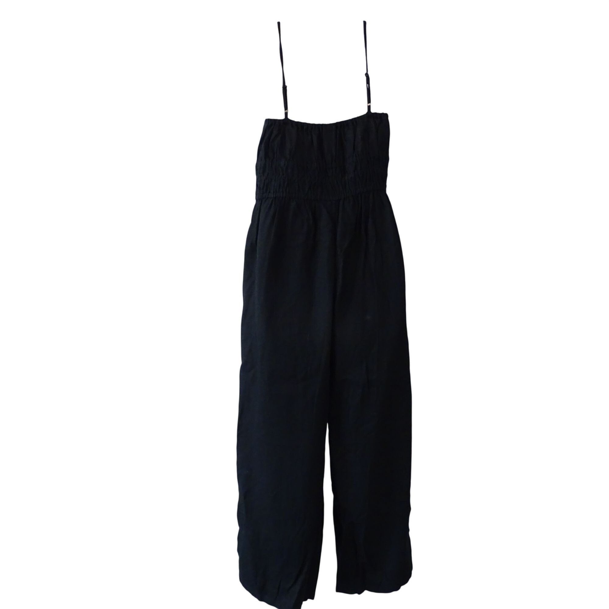 Old Navy Old Navy Sleeveless Cropped Jumpsuit Empire Waist Size M Bla Size 32" / US 10 / IT 46 - 5 Thumbnail