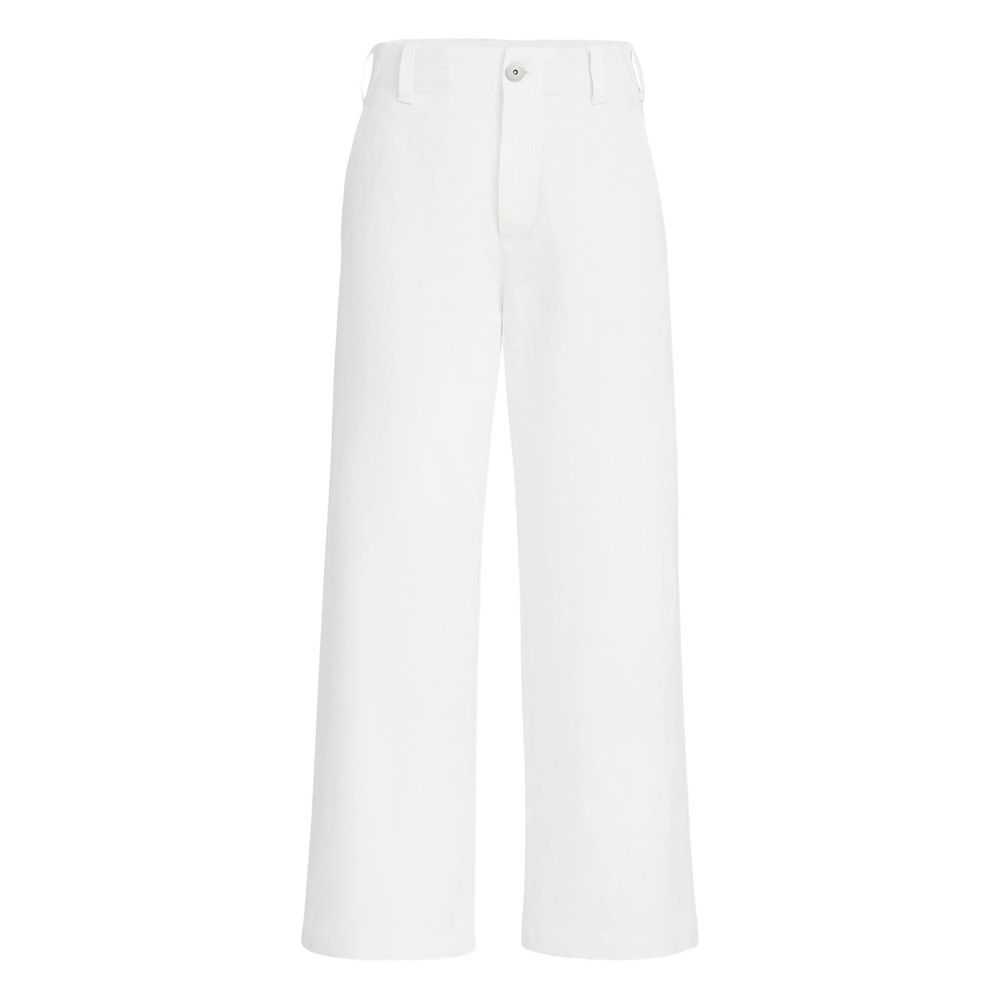 Brunello Cucinelli Brunello Cucinelli WHITE Trousers - Straight Trousers Size 28" / US 6 / IT 42 - 1 Thumbnail