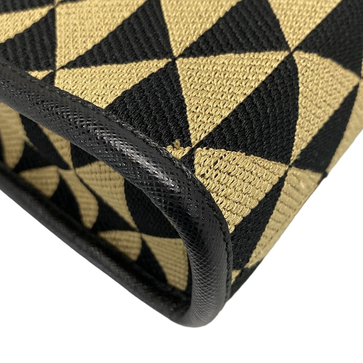 Prada PRADA Prada Symbol Embroidered Fabric Mini Bag Tote Bag Size ONE SIZE - 9 Thumbnail