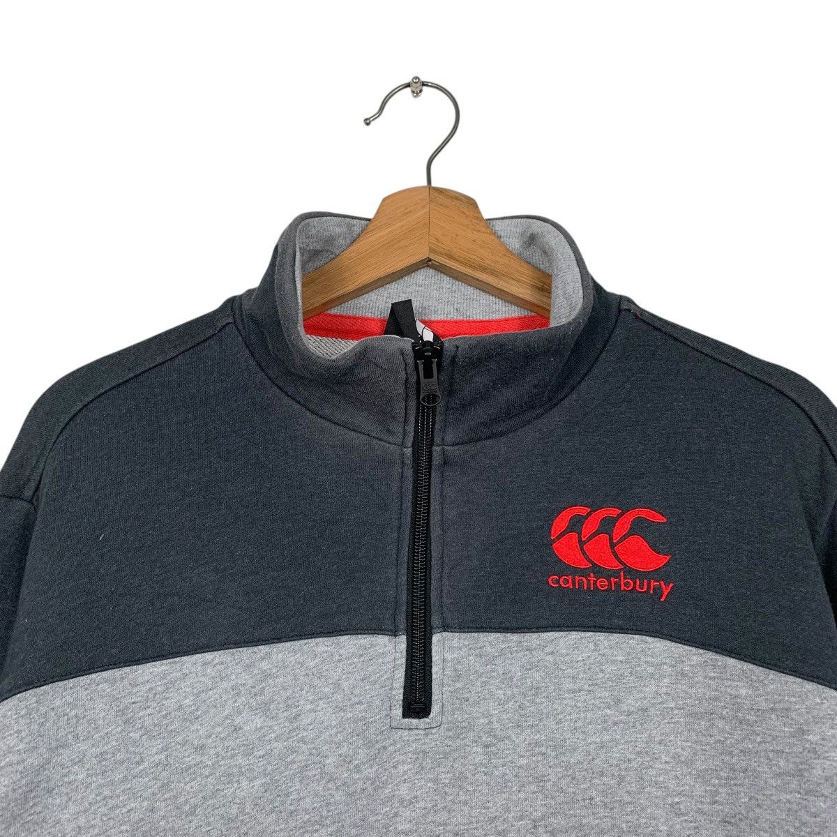 Canterbury of New Zealand Canterbury Color Block Quarter Zipper Sweater Size US L / EU 52-54 / 3 - 7 Thumbnail