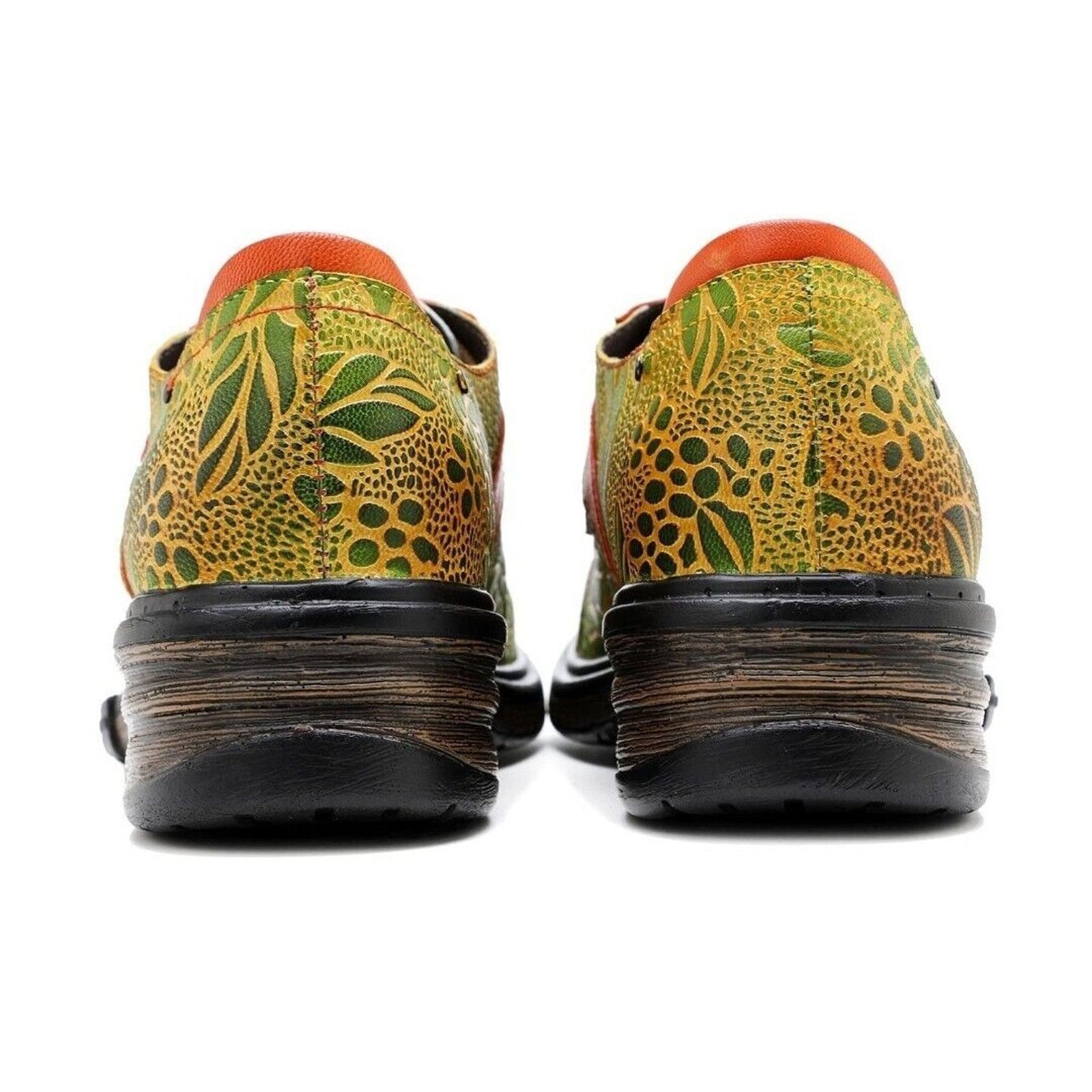 & Other Stories New BOHO Hand Printed Hippie Art Leather Oxford Shoes 5/6 36 Size US 6 / IT 36 - 12 Thumbnail