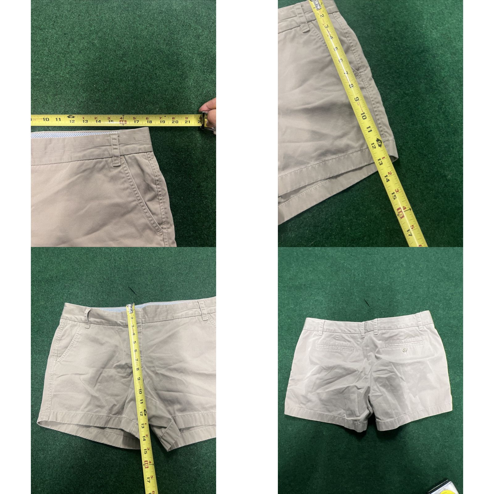 J.Crew J. Crew Classic Twill City Fit Chino Booty Shorts Weathered Broken In Khaki 12 Size 34" / US 12 / IT 48 - 8 Thumbnail