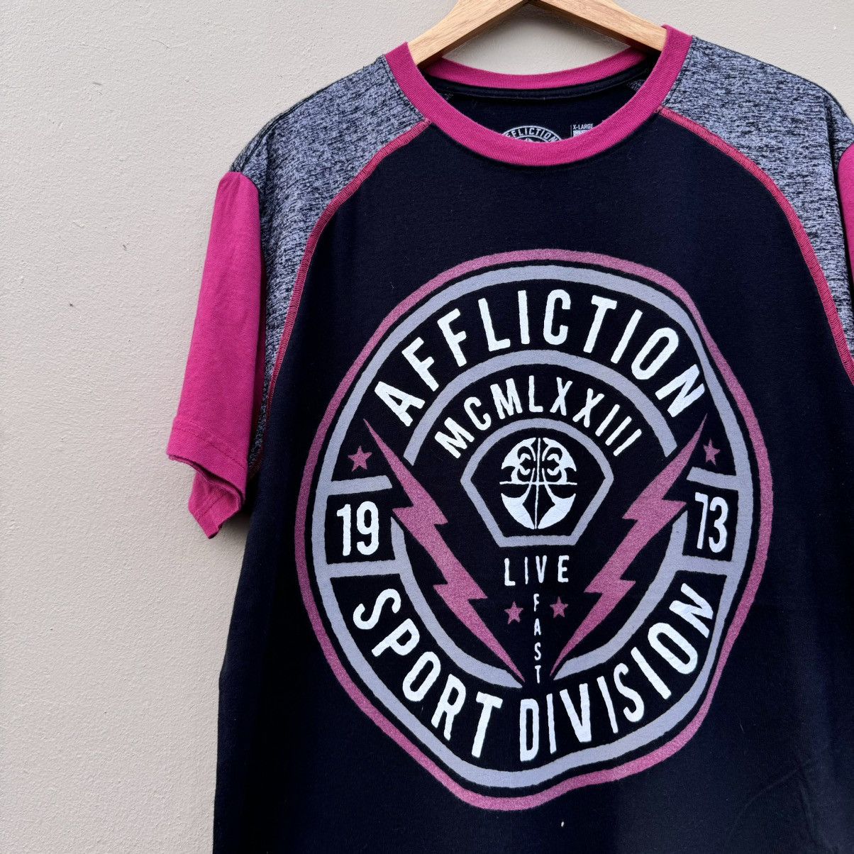 Affliction × Vintage Affliction clothing graphic y2k tee vtg Size US XL / EU 56 / 4 - 2 Thumbnail