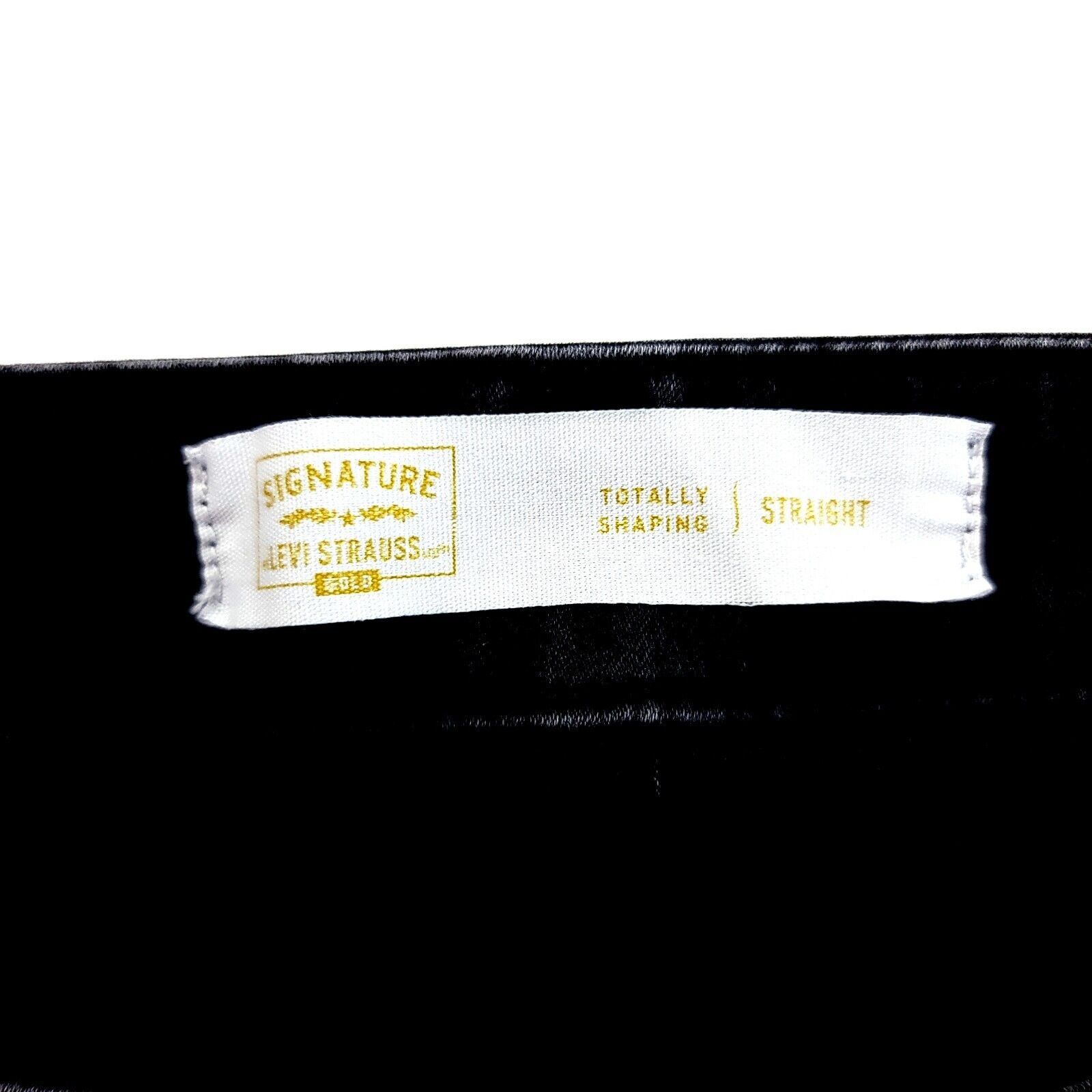 Levi's Levi's Signature Totally Shaping Straight Black Denim High R Size 36" / US 14 / IT 50 - 5 Thumbnail