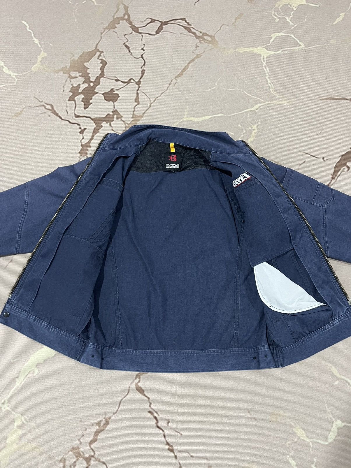 Japanese Brand Burtle Workwear Utility Zip Jacket Navy Japan Size US M / EU 48-50 / 2 - 7 Thumbnail