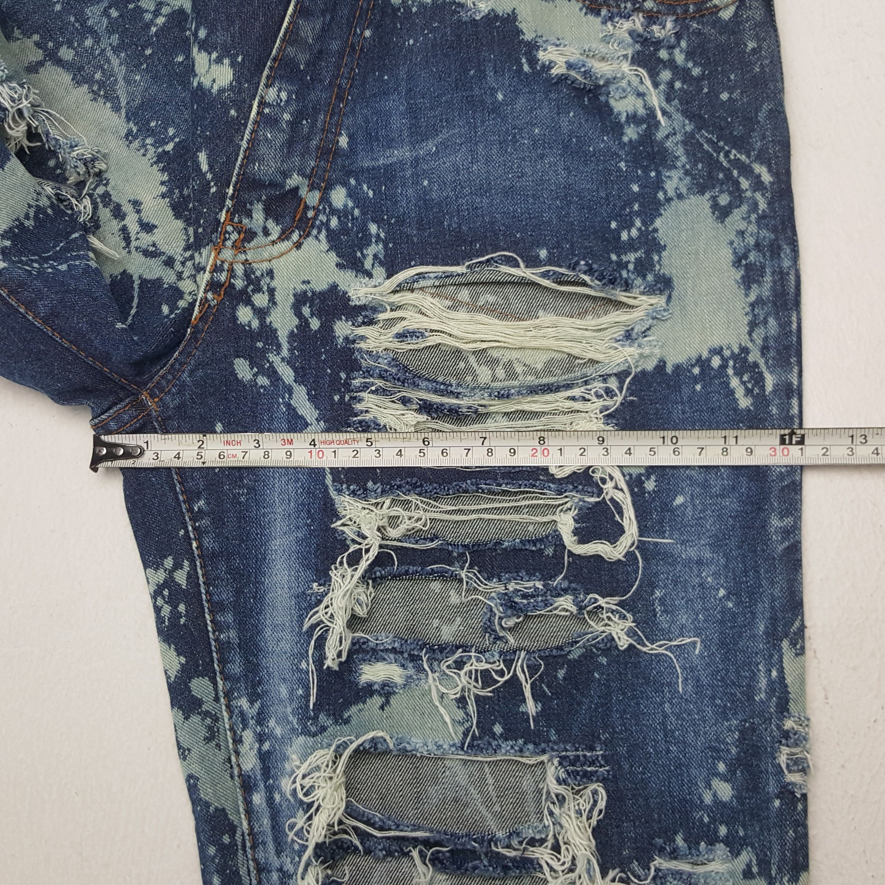 Japanese Brand × Vintage Vintage Japanese Art Acid Wash Distressed Denim Jeans Size US 32 / EU 48 - 9 Thumbnail