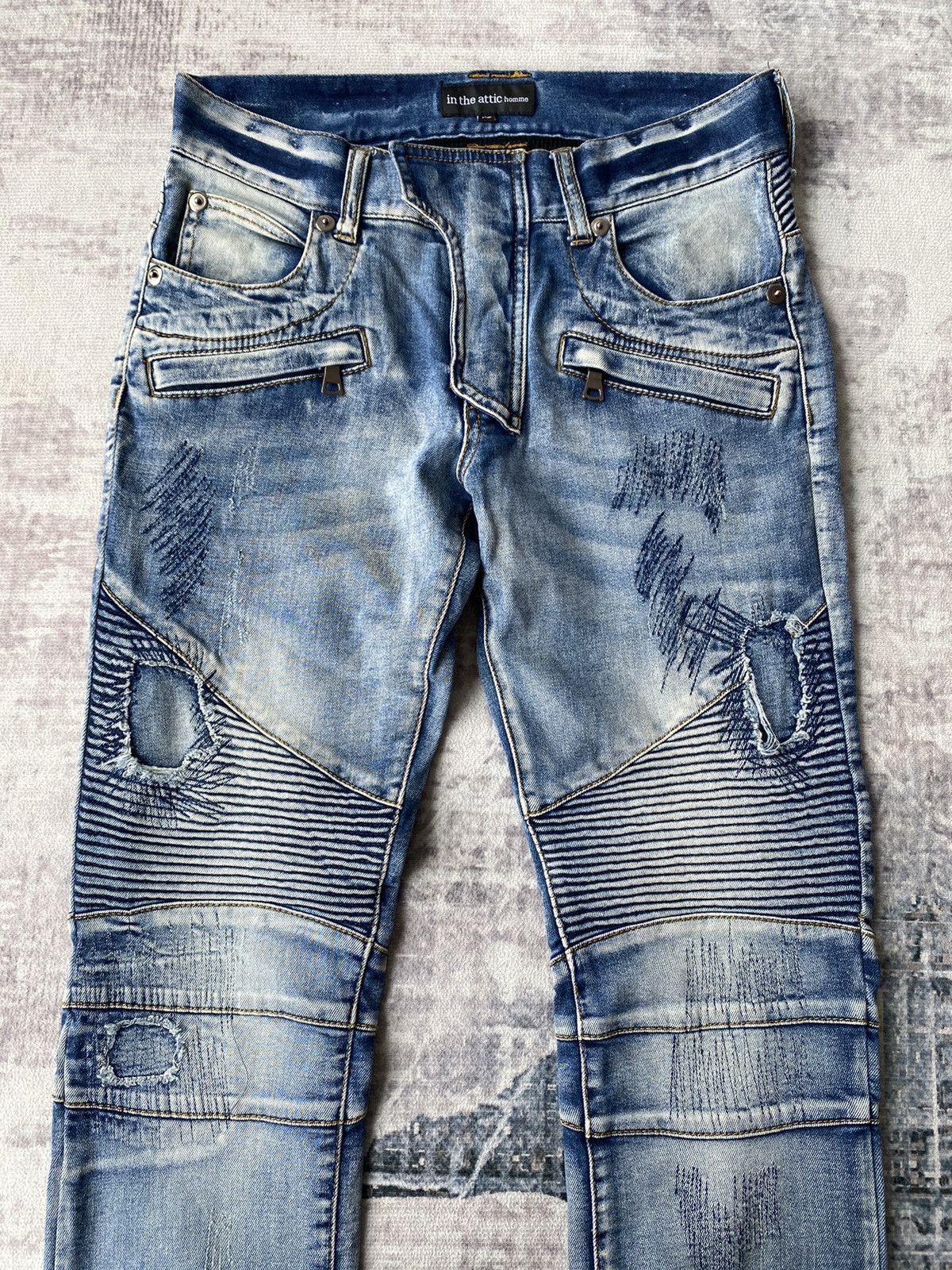 In The Attic In The Attic Bikers Pants / Tornado Balmain Mart Size US 30 / EU 46 - 3 Thumbnail