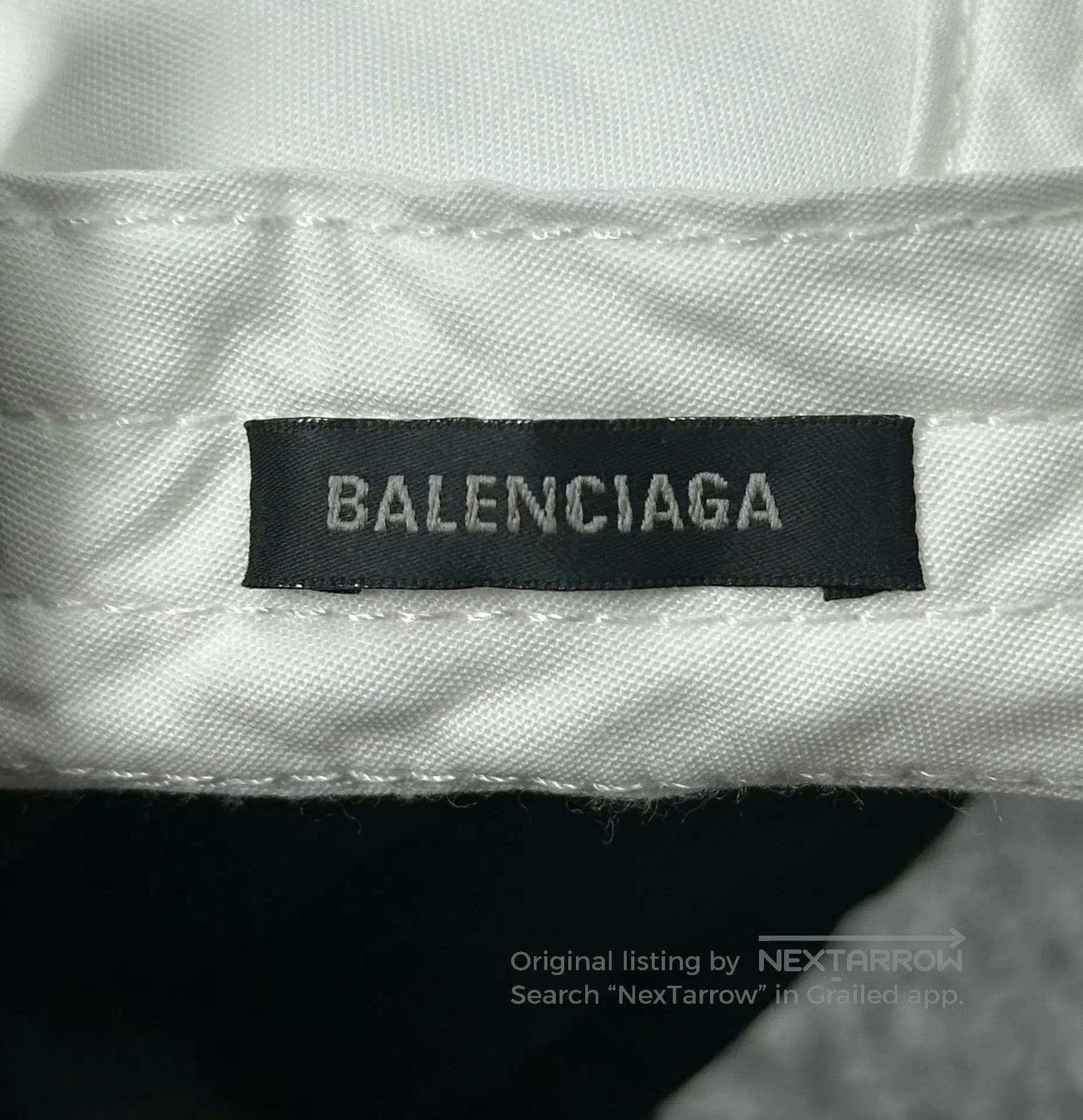 Balenciaga Balenciaga size M White Splatter Letter Logo Baseball Cap| Size ONE SIZE - 6 Thumbnail