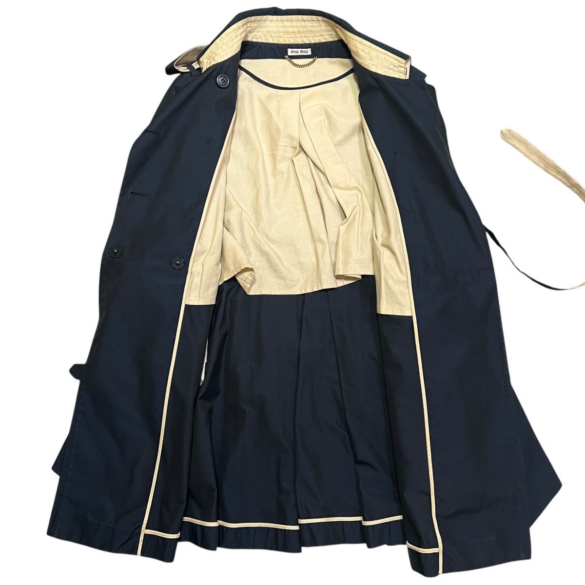 Miu Miu MIU MIU 2011ss Nylon Fringe Pleats Trench Coat 42 Size M / US 6-8 / IT 42-44 - 5 Thumbnail