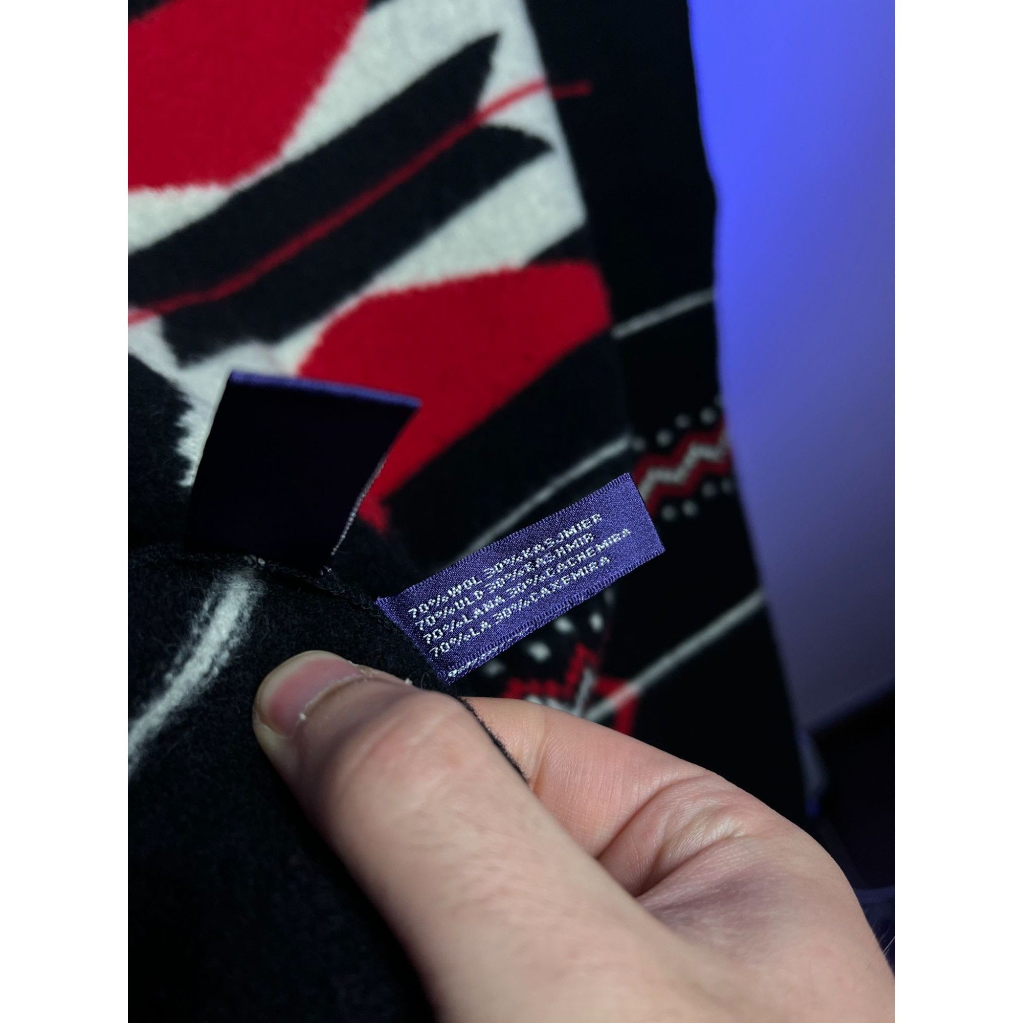 Ralph Lauren Purple Label Ralph Lauren Purple Label Poncho M Aztec Wool Cashmere Size US M / EU 48-50 / 2 - 5 Thumbnail